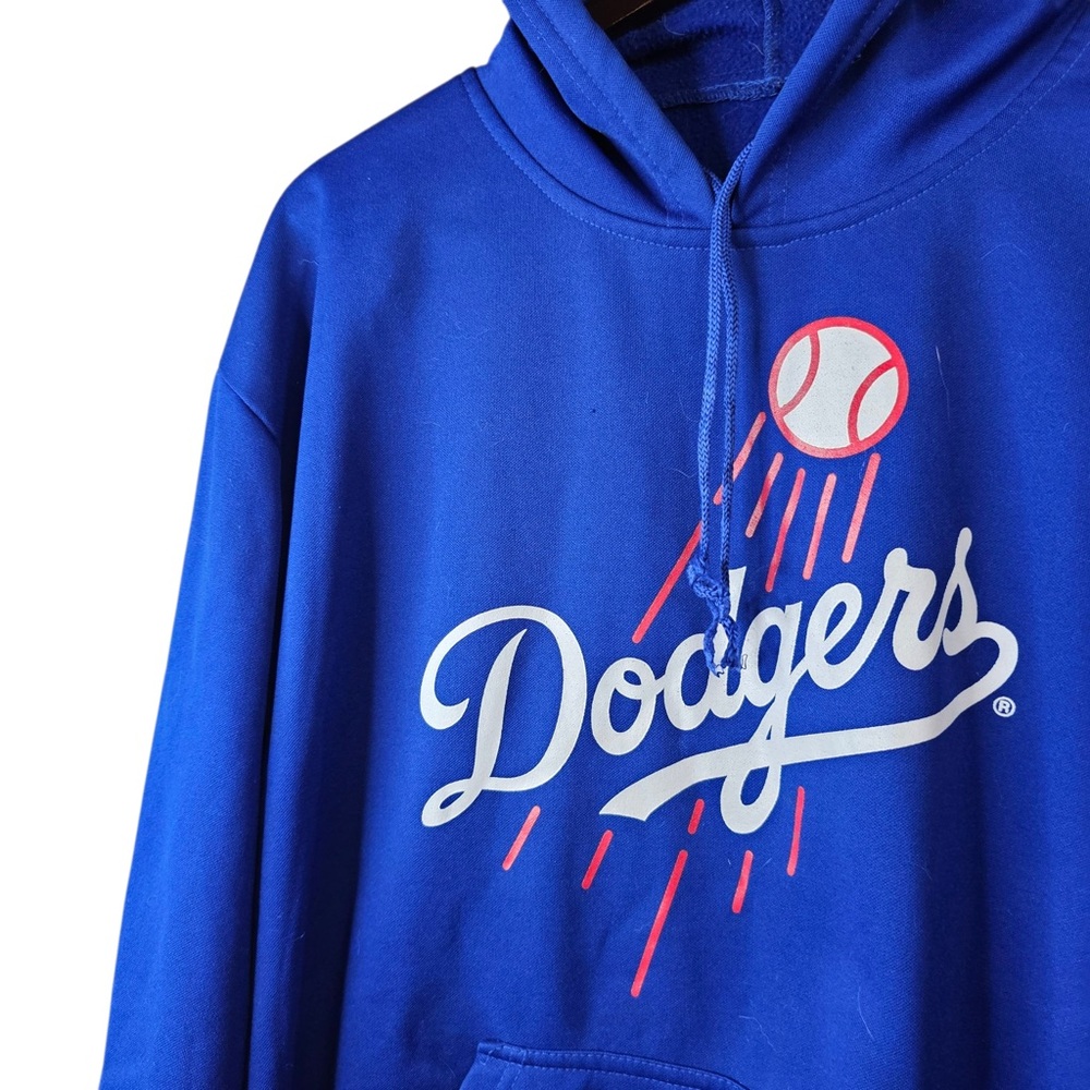 LA Dodgers Coca-Cola Blue Pullover Hoodie Sweatshirt Men's XL - Picture 3 of 5